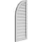 Ekena Millwork Quarter Round Top Left Surface Mount PVC Gable Vent w/ 2"W x 1-1/2"P Brickmould Frame, 16"W x 38"H GVPQL16X3802SN - alternate 5